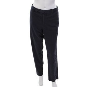 PTO1 Mens Silk Blend Slim Fit Skinny Leg Pants Navy Blue Size EUR 50